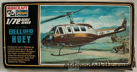 Hasegawa 1/72 Bell UH-1D Huey Helicopter - US Army Japan Transport / US Army Rescue / Japan Ground Self Defense Forces, 052 plastic model kit